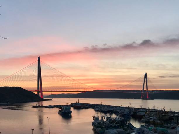 istock amazing view from the Bosphorus bridge at sunset 1279636428