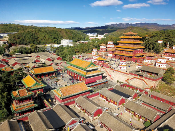 istock The Puning Temple, commonly called the Big Buddha Temple, is a Buddhist temple complex in Chengde, Hebei province, China. 1279639274