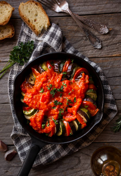istock Cooked vegetable ratatouille, traditional french vegetable dish 1279645026