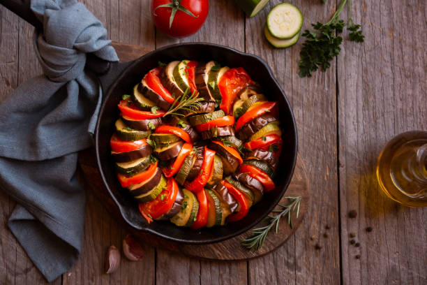 istock Cooked vegetable ratatouille, traditional french vegetable dish 1279646045