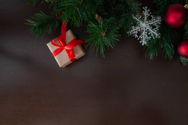 istock Christmas decoration with presents making a frame with copy space. Christmas themes. 1279648752