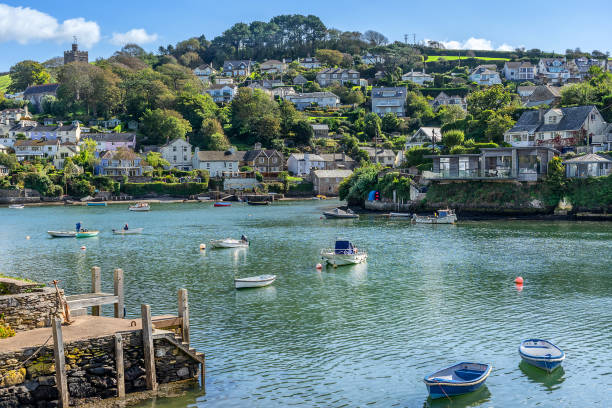 Noss Mayo Noss Mayo on the River Yealm in Devon England cornwall england stock pictures, royalty-free photos & images
