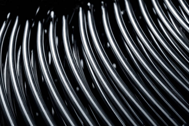 istock Abstract industrial background of metal pipes construction. 1279652733