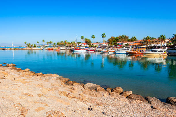 istock Boats at Side pier in Turkey 1279655513