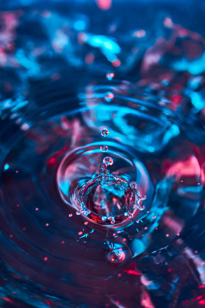 istock Splash of water from falling Kali, circles on the water, abstract pattern, frozen water splashes. 1279656498