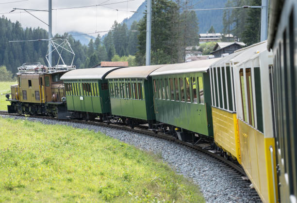 istock Historic steam train in Davos, Switzerland 1279660202