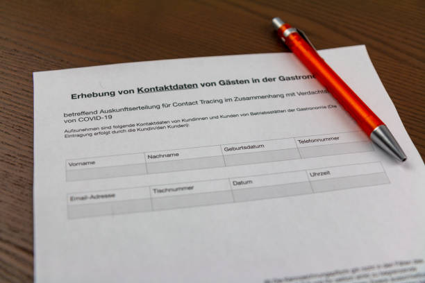 istock contact form for COVID-19 in restaurants in Austria 1279664140