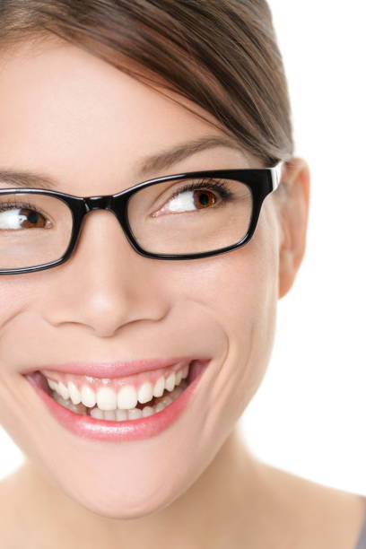 istock Glasses eyewear spectacles woman looking happy 1279670193