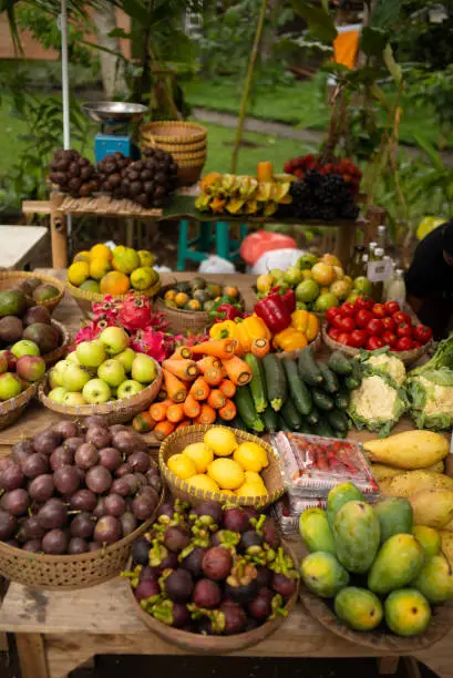 Photo of Balinese farmer’s market