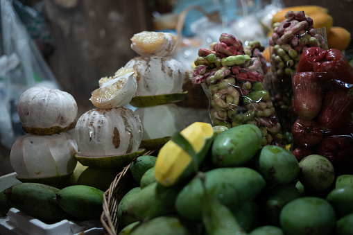 Fresh organic fruit from the farmers market in Siem Reap, Cambodia