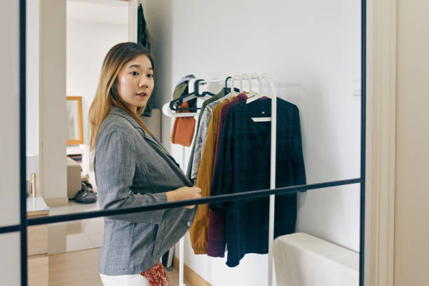 istock Beautiful Chinese Woman Getting Ready for Work 1279673460