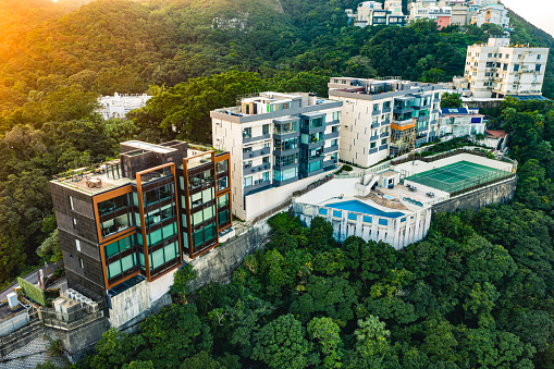 The luxury house at the peak of hong kong