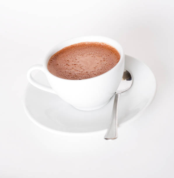 Cup of hot chocolate stock photo