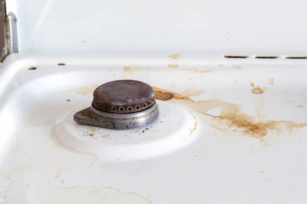 istock old dirty rusty switch off gas stove burner. without pan support. without grate 1279676406