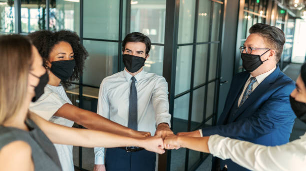 istock Fist bump for Safety greeting 1279677042