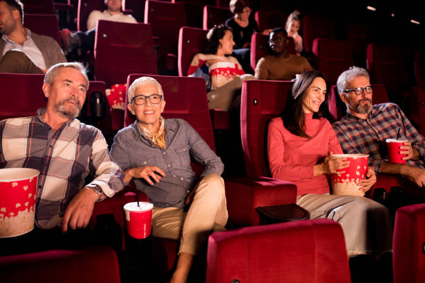 istock Mature couples enjoying at the cinema 1279677842