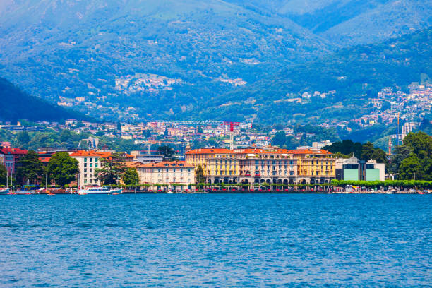 istock Lugano lake and city, Switzerland 1279680143