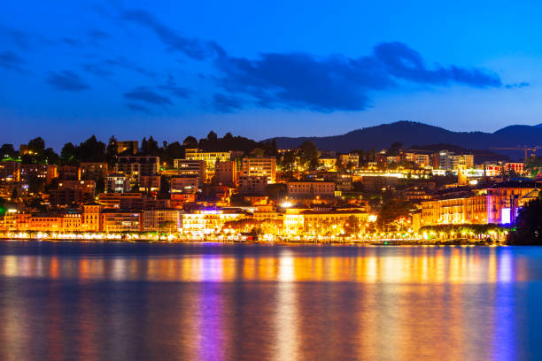 istock Lugano lake and city, Switzerland 1279680169