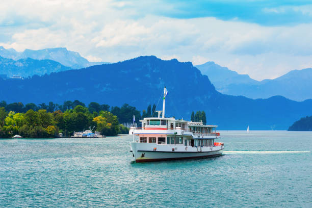 istock Tourist cruise boat, Lucerne Lake 1279680200