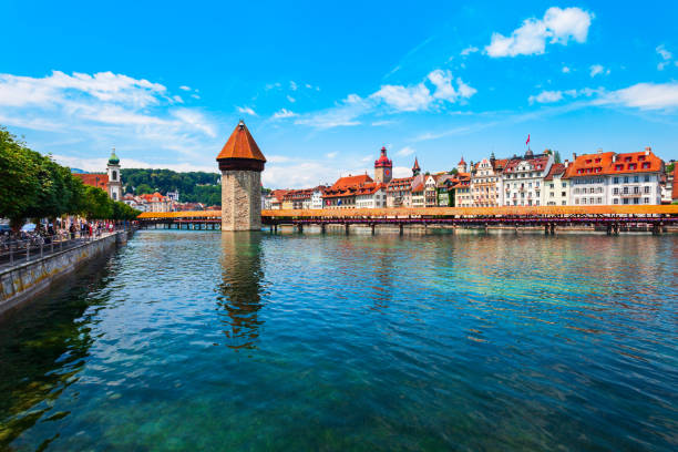istock Kapellbrucke Bridge, Water Tower Tower, Lucerne 1279680204