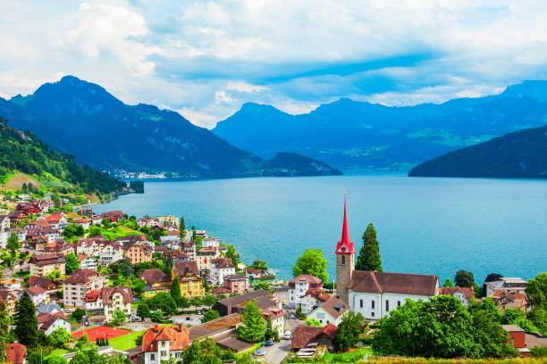 istock Weggis town on Lake Lucerne 1279680215