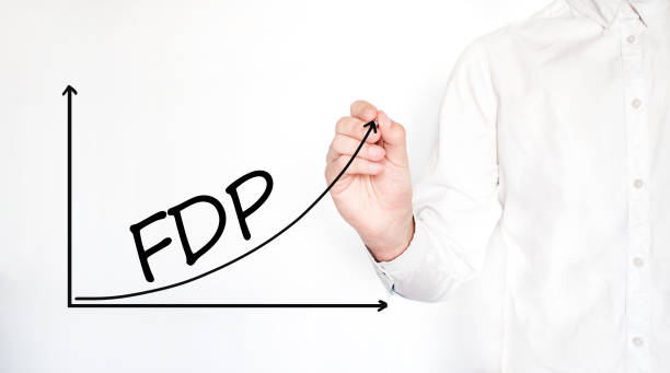 Young businessman drawing FDP Finance Department process diagram concept. Isolated on white. Young businessman drawing FDP Finance Department process diagram concept. Isolated on white. german free democratic party photos stock pictures, royalty-free photos & images