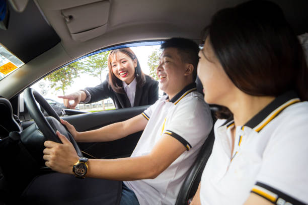 istock Couple purchase a new car 1279681317