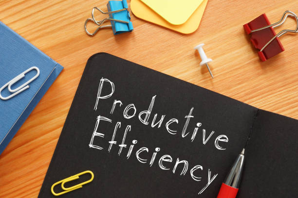 istock Productive efficiency is shown on the conceptual business photo 1279682299