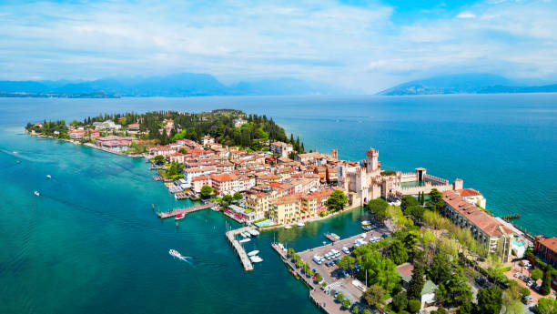 istock Scaligero Castle aerial view, Sirmione 1279689610