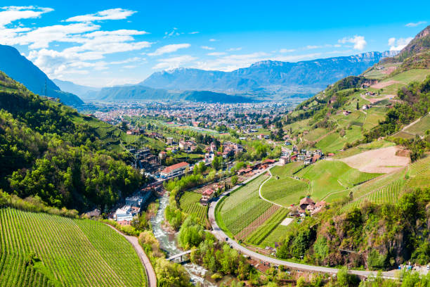 istock Bolzano aerial panoramic view, Italy 1279689641