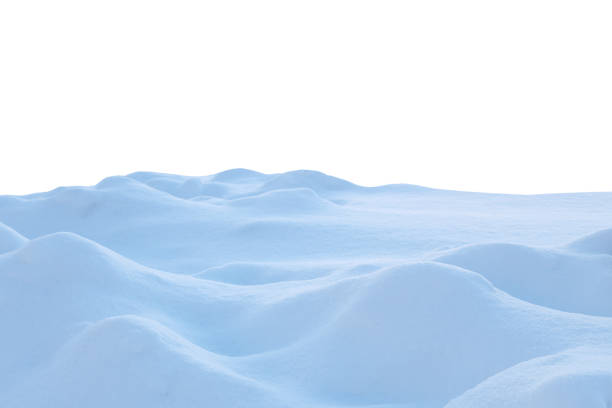 istock A large beautiful snowdrift isolated on white background.Winter snow  background. A big snow drift 1279690282
