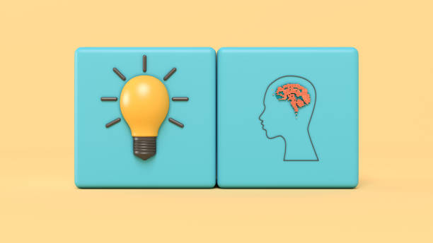 istock Innovation and new ideas lightbulb concept with brain 1279690498