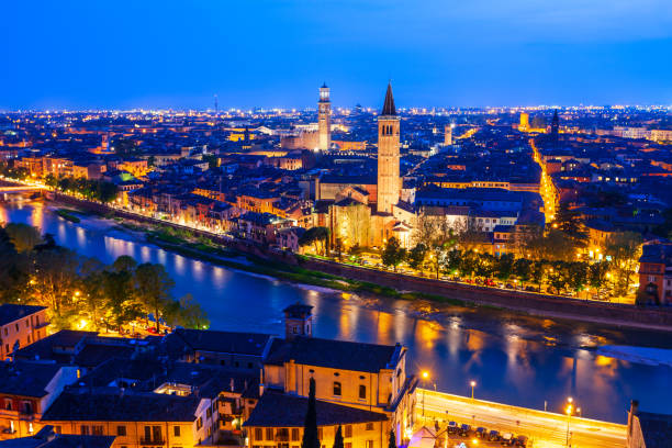 istock Verona aerial panoramic view, Italy 1279690665