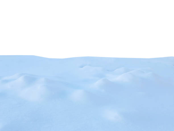 istock A large beautiful snowdrift isolated on white background.Winter snow  background. A big snow drift 1279691875