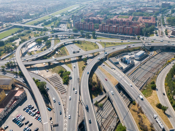 istock Image of car interchange of Barcelona 1279694524