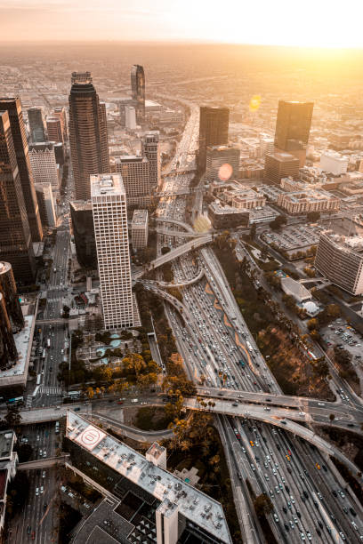 istock Aerial view at Los Angeles Downtown 1279694657