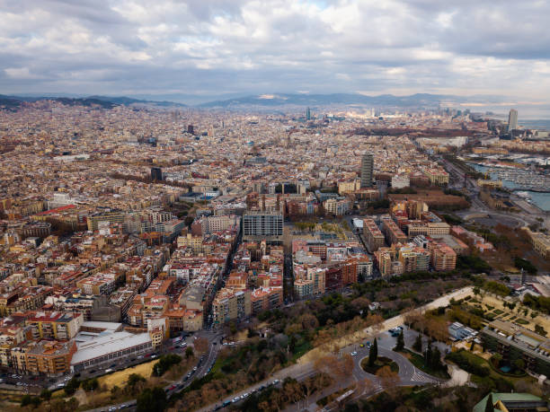 istock Aerial view of Barcelona 1279694738