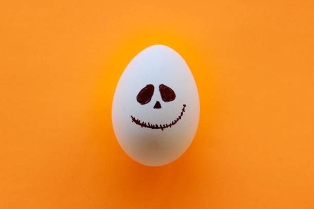Eye looking out of an egg