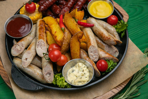 istock Meat set in an American cafe. 1279700477