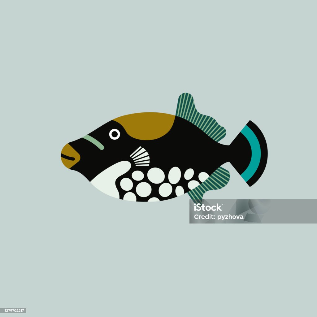 Fish Element Vector Illustration Of Isolated Fish Handdrawn Design Element Stock ...