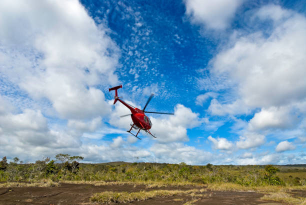 istock Helicopter taking off from solid rock on the Auyan Tepui, Edo. Bolivar, Venezuela 1279703395