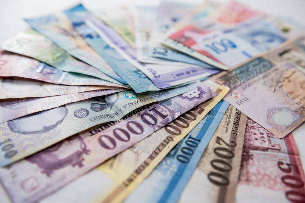 istock Paper money background of the different countries 1279708155