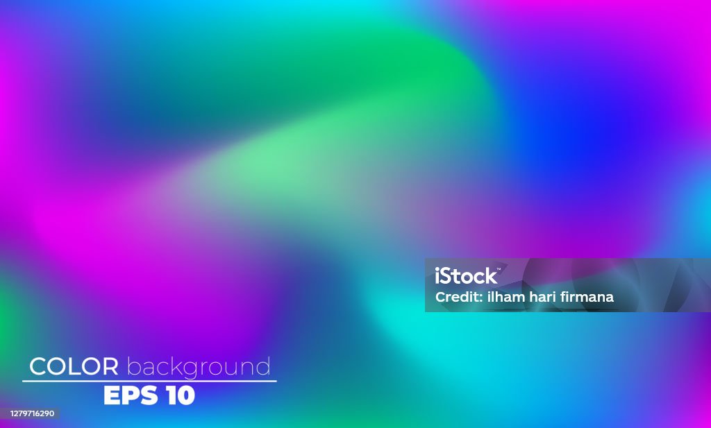 Abstract Blurred Gradient Mesh Background In Bright Colorful Smooth ...