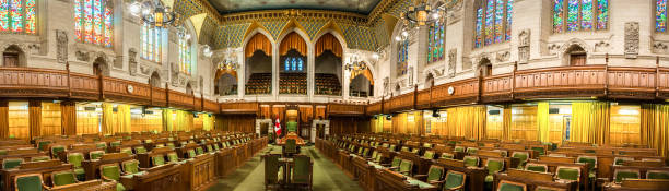 câmara dos comuns canadense - parliament hill, ottawa - commons - fotografias e filmes do acervo