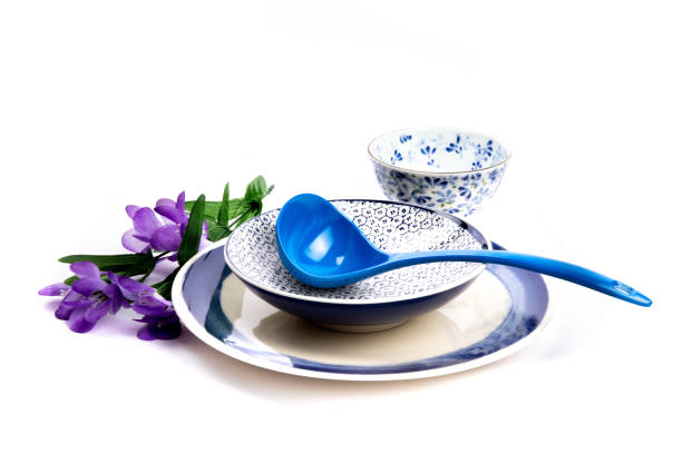 kitchenware and tableware on a white background