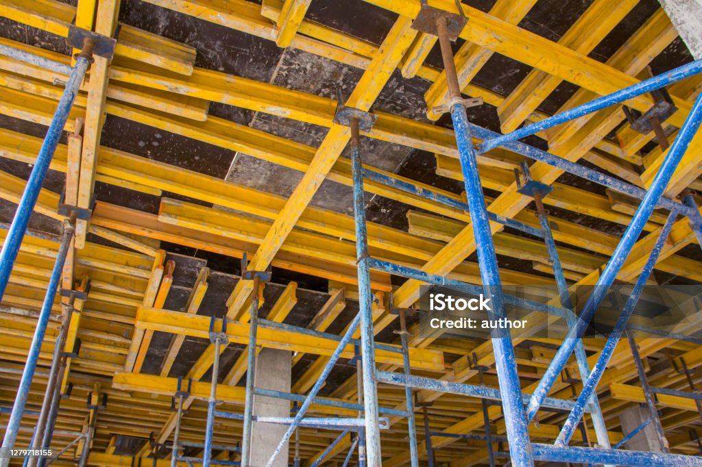 A Frame Falsework Construction Equipment Construction Site Work Concrete Formwork And ...