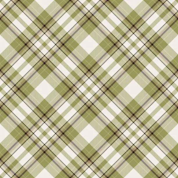 Vector illustration of Tartan scotland seamless plaid pattern vector. Retro background fabric. Vintage check color square geometric texture.