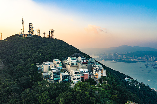 The luxury house at the peak of hong kong