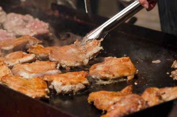 Chicken teppanyaki that I saw at the festival stall.