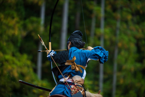 Yabusame archer stock photo